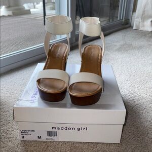 Madden Girl Women's White Heels